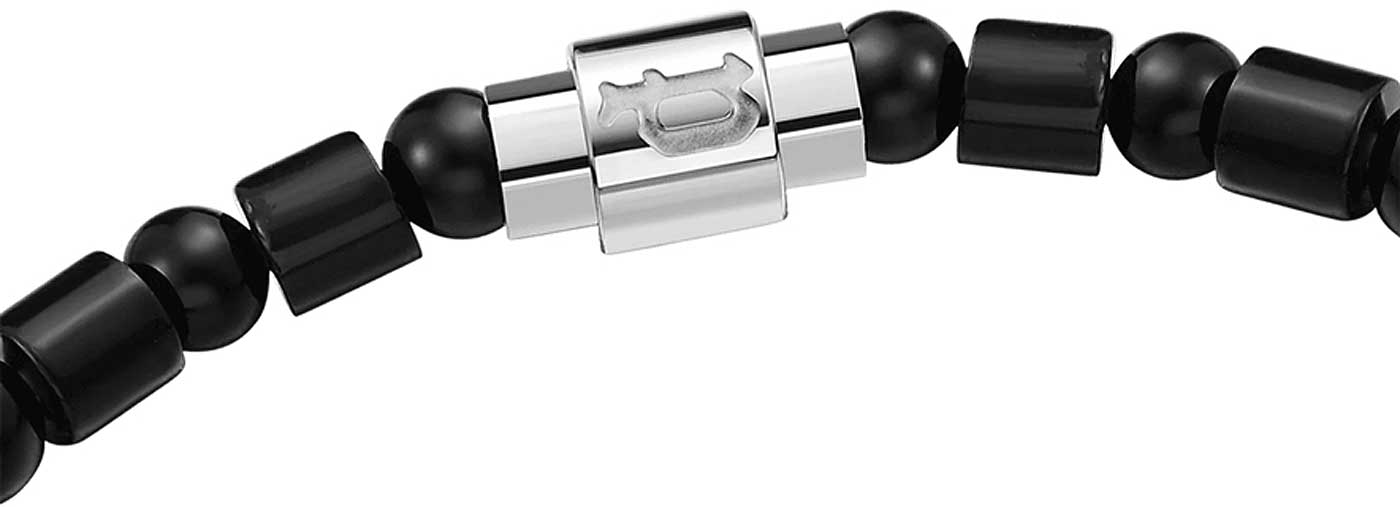 URABAN COLOR Gummizugarmband mit Beads - Police Modell: PEAGB0001311