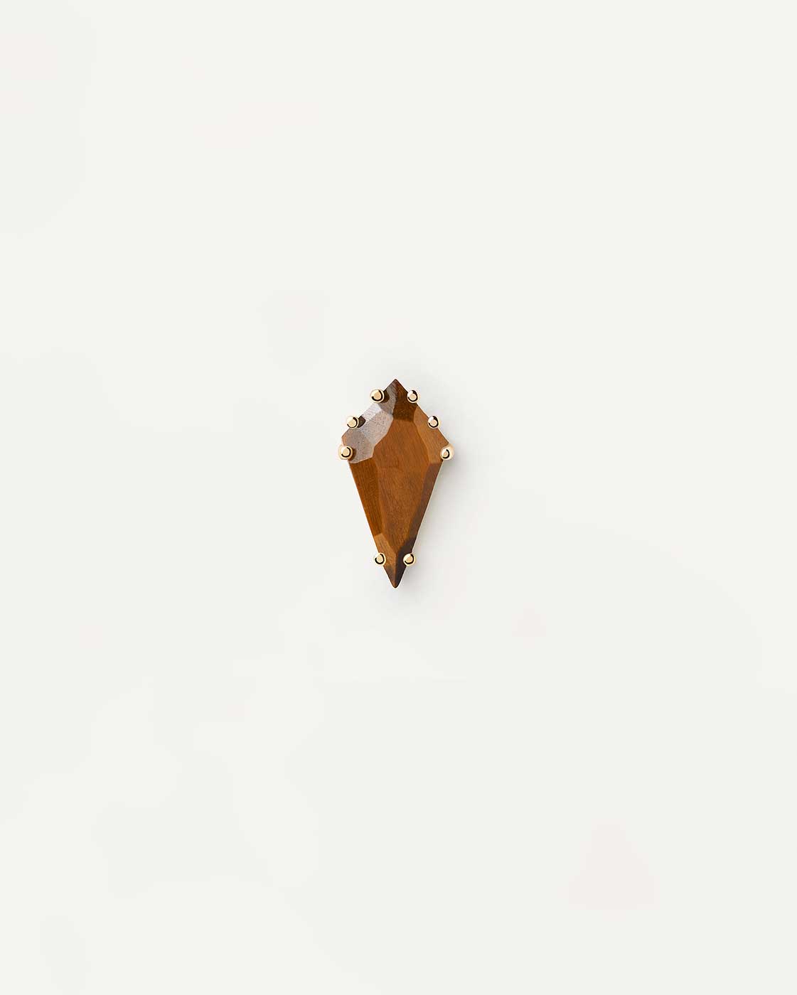 Akiro Single Earring with Gemstone - 18K Gold Plating