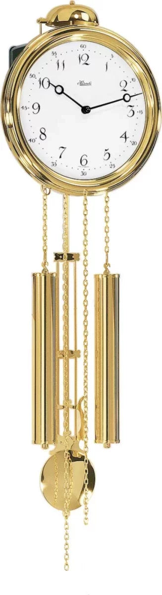 Pendeluhr Messing Schlag auf Glocke - Hermle Modell: 60991-000261