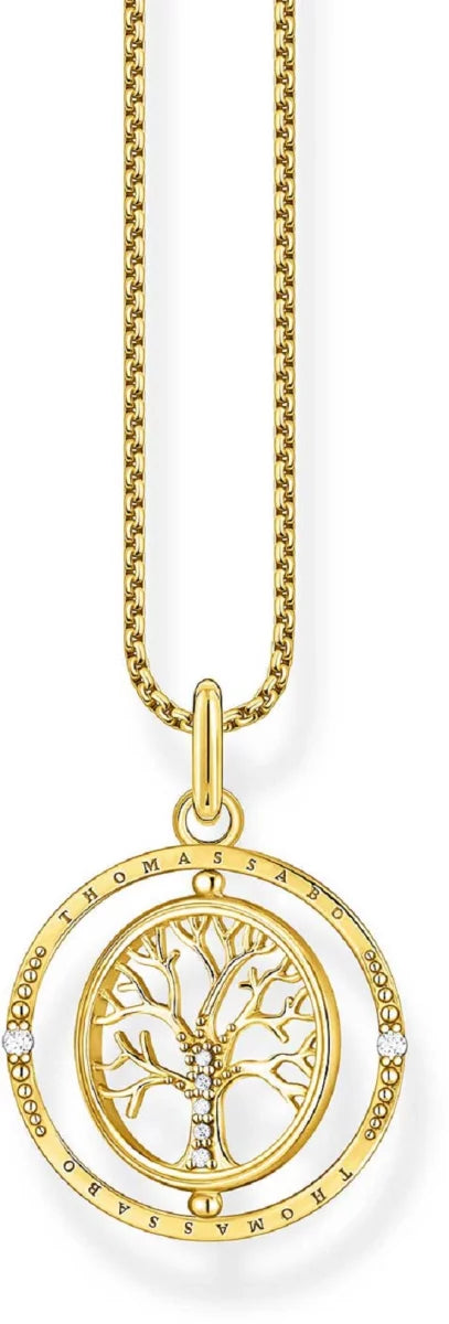 Halskette Tree of Love - 750 Gelbgold Vergoldung