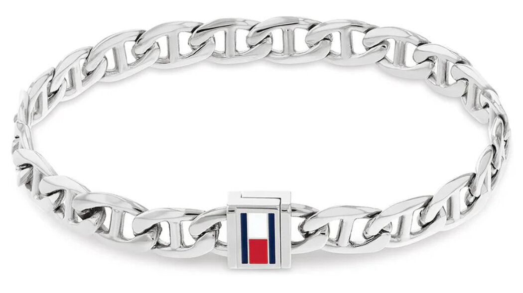 Herren Gliederarmband aus Edelstahl mit Logo-Detail - Tommy Hilfiger "Modell": 2790645