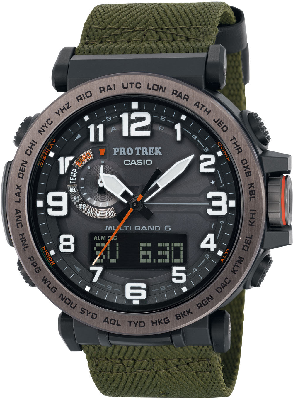 Casio Pro Trek PRW-6600YB-3ER Herrenuhr • Tough Solar • Funk