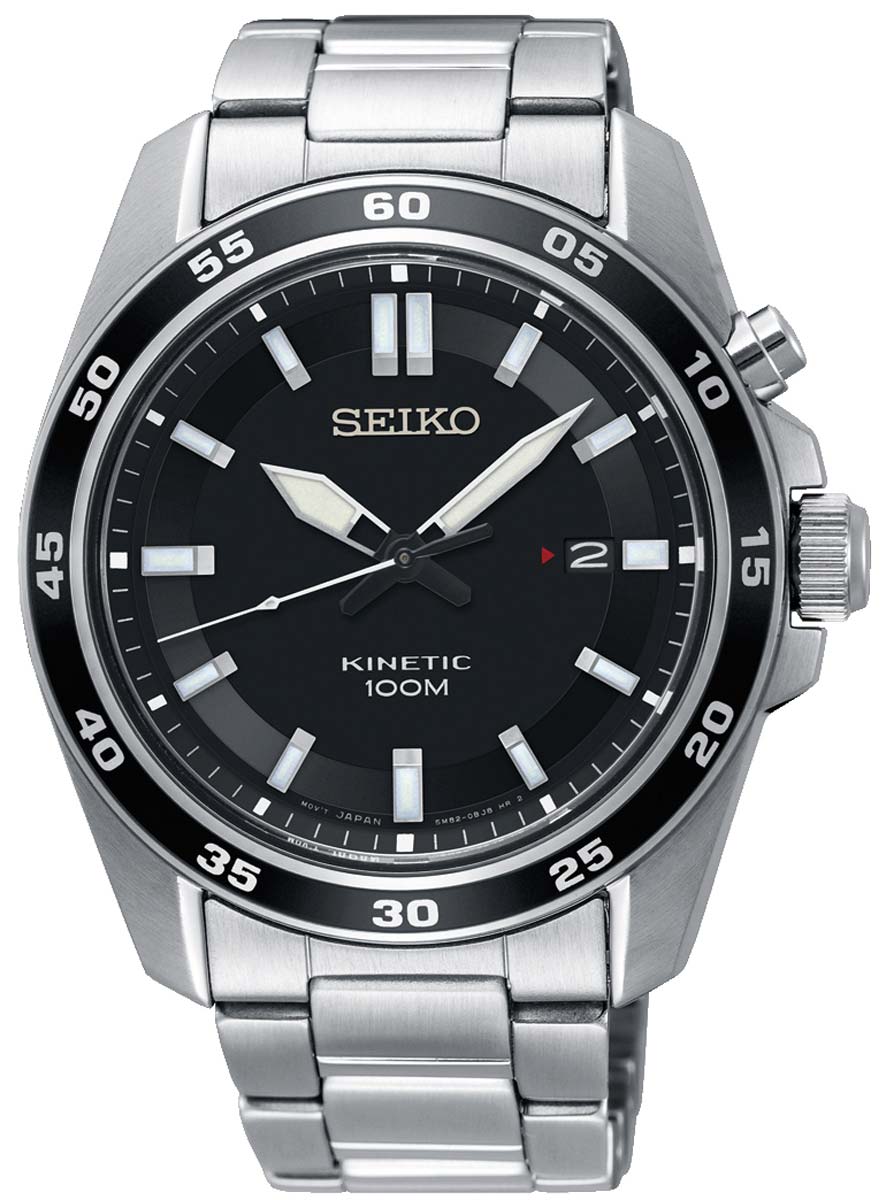 Herrenuhr Edelstahlgehäuse Kineticuhr - Seiko Modell: SKA785P1