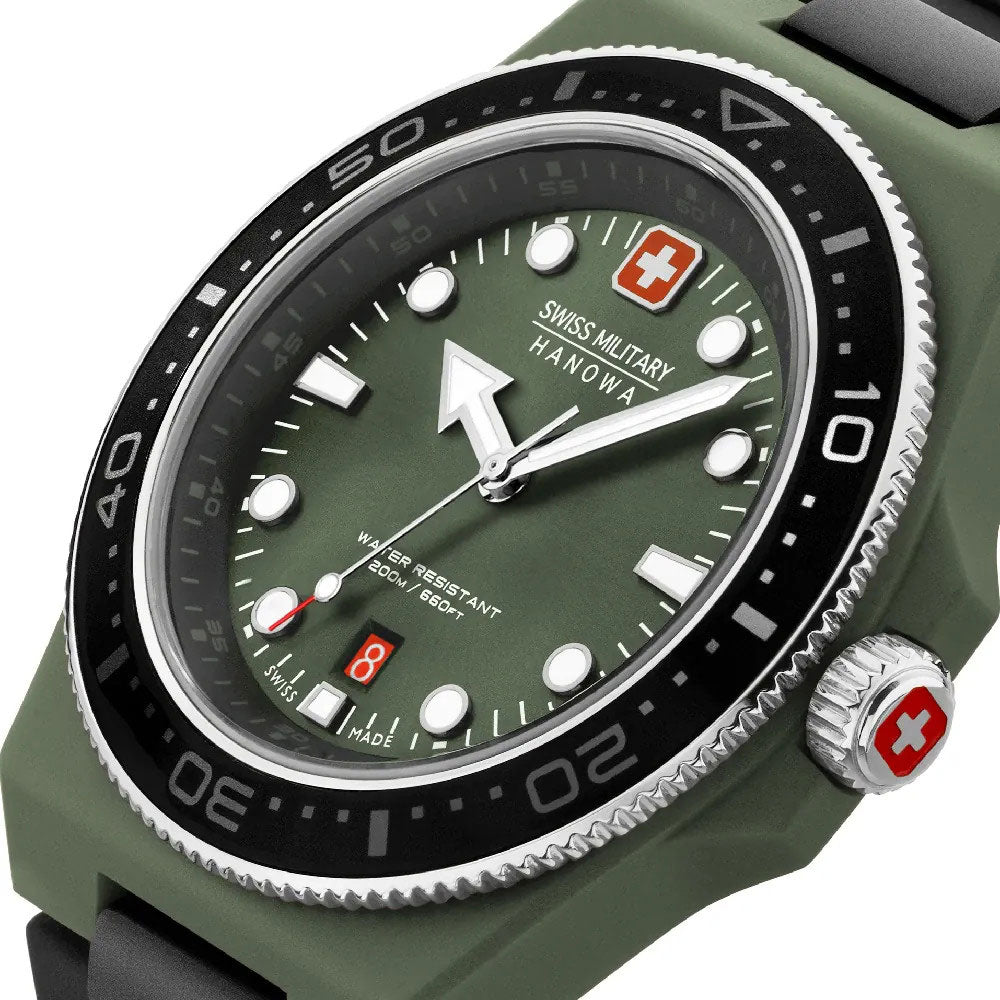 Swiss Military by Hanowa Ocean Pioneer SMWGN0001181 Herren Uhr • Saphirglas • 20 Bar Wasserdicht