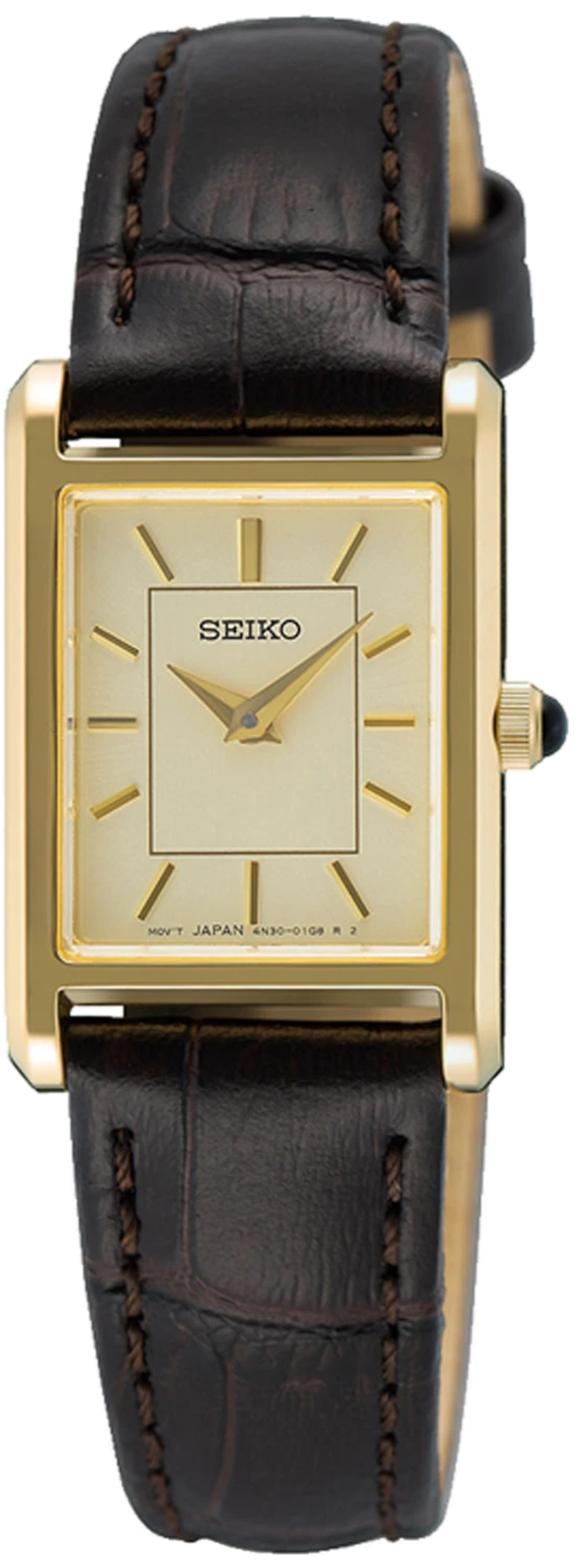 Seiko Klassik SWR110P1 Uhr • Elegantes Rechteck-Design • Römische Ziffern