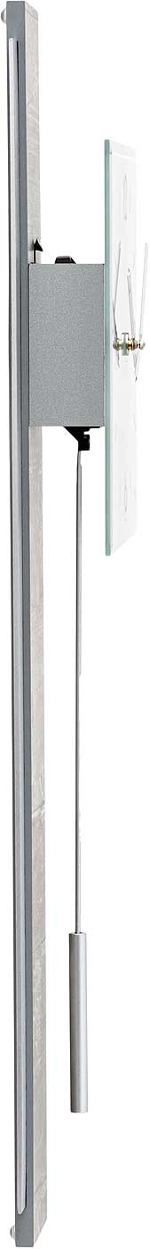 AMS Wanduhr 68x22x7 cm Holz • Präzises Quarzwerk • Modernes Design