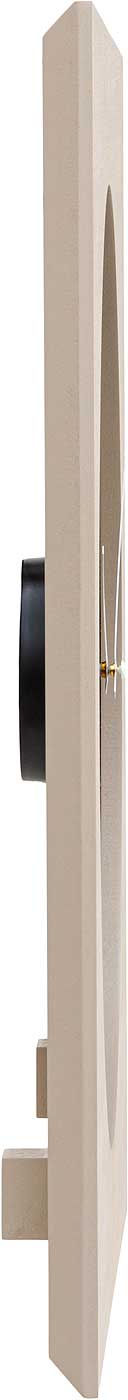 AMS Wanduhr 50x50x5 cm Holz • Stilvolle Quarzwanduhr • Geräuschloses Uhrwerk