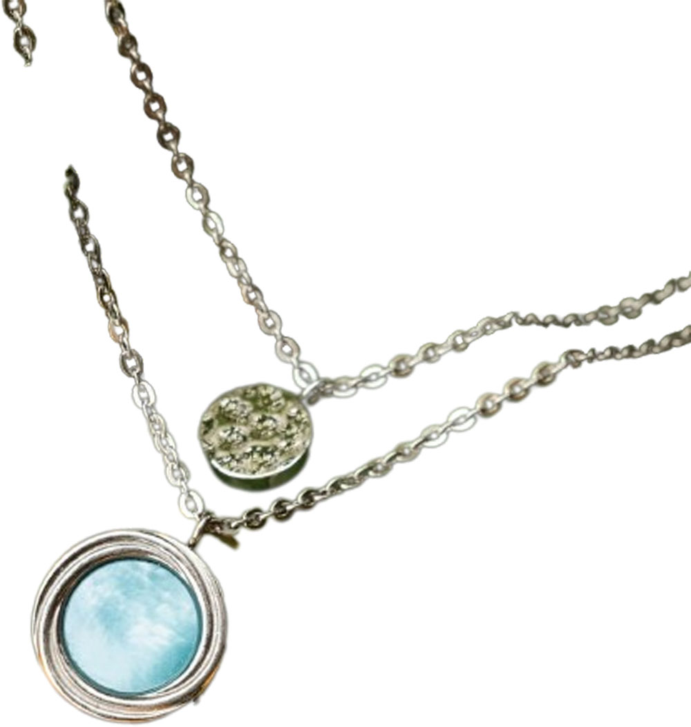 Holzkern Jewelry Zendala Halskette (Perlmutt/Silber)