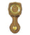 Wanduhr aus Eiche mit Pendel, rundem Zifferblatt und Glasfront