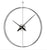 AMS Design W9656 Wanduhr Silber • Modernes Purismus-Design • Metall & Carbon