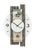 AMS W9544 Wanduhr Holzdekor/Naturstein • Mineralglas mit Facettenschliff • Quarzwerk