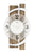AMS W9545 Wanduhr Nussbaum/Aluminium • Mineralglas facettiert • Quarzwerk