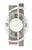 AMS W9548 Wanduhr Naturstein/Aluminium • Facettiertes Mineralglas • Quarzwerk