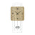 Wanduhr mit Sonoma-Holzgehäuse, römischen Ziffern und Metallrahmen mit Pendel