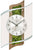 Runde Wanduhr mit Holzrahmen, weißem Zifferblatt, schwarzen Zeigern und arabischen Ziffern.