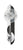 AMS W7299 Wanduhr Schiefer/Silber • Quarz-Pendelwerk • Mineralglas