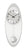 AMS Wanduhr mit ovalem Gehäuse, silbernem Zifferblatt und Pendelgewicht