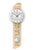 Wanduhr mit rundem Zifferblatt, Holzoptik-Gehäuse, Quarz-Pendelwerk und Pendelgewicht