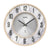 AMS Wanduhr mit marmorierter Ziffernblattoptik, römischen Zahlen und Quarzzeigern