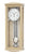 Wanduhr aus hellem Eichenholz mit analogem Ziffernblatt und Pendel