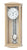 Eichenfarbene Wanduhr mit Holzgehäuse, rundem Zifferblatt und Pendel