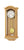 Wanduhr mit Regulator-Zifferblatt im Holzgehäuse, Pendel sichtbar