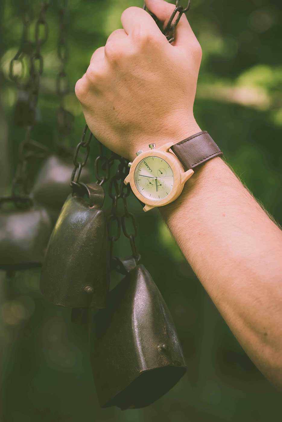 Laimer Peter 0058 Herren Uhr • Quarzwerk • Ahornholz