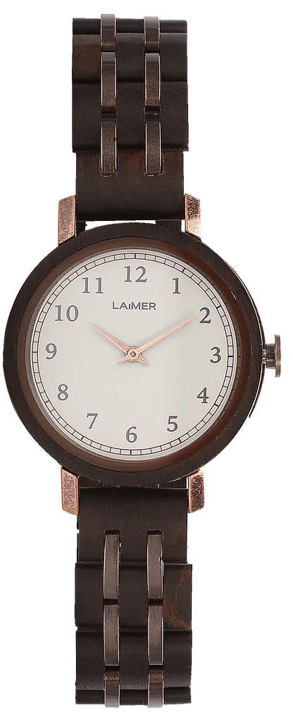 Laimer Emma 0090 Damen Uhr • Nachhaltiges Sandelholz • Ultraleicht