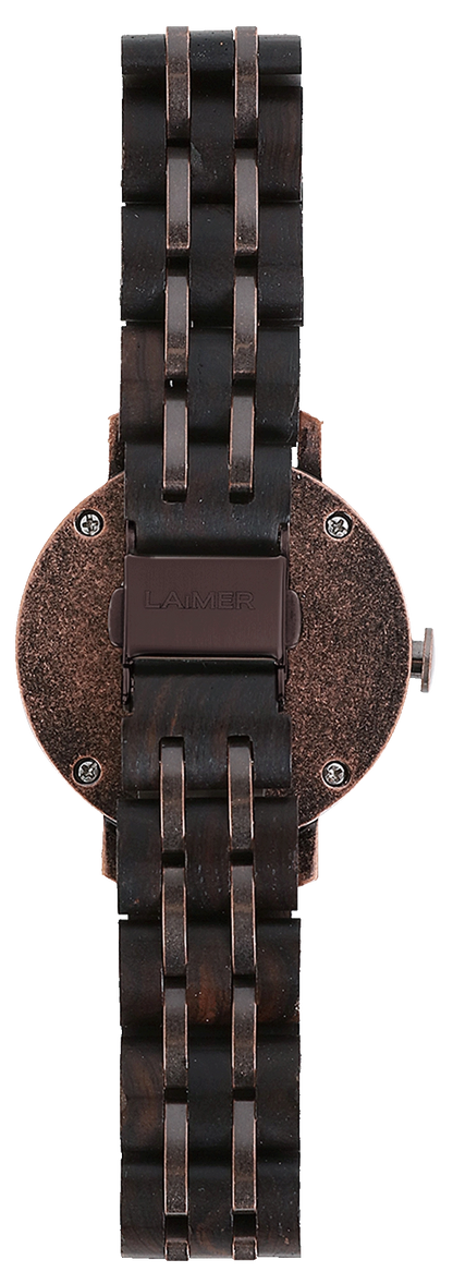 Laimer Emma 0090 Damen Uhr • Nachhaltiges Sandelholz • Ultraleicht