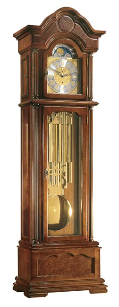 Hermle Standuhr 206x61x33 cm Holz • Mechanisches 8-Tage Uhrwerk • Dreifach-Schlagwerk