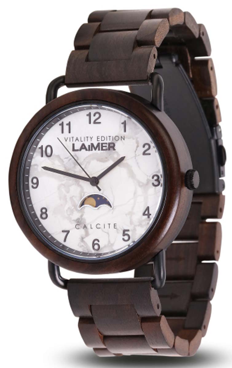 Laimer Gottfried 0124 Herren Uhr • Mondphase • Echtholz