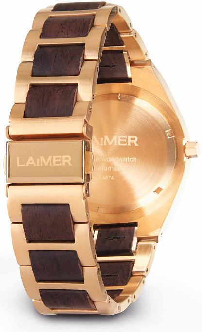 Laimer Colin 0149 Herren Uhr • Leadholz & Edelstahl • Datum