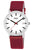 Boccia Classic 3670-03 Herren Armbanduhr Rot • Bahnhofsuhrdesign • Leichtes Titangehäuse
