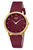 Boccia 3381-03 Damenuhr Bordeauxrot/Goldfarben • Saphirglas • Titan-Quarzwerk