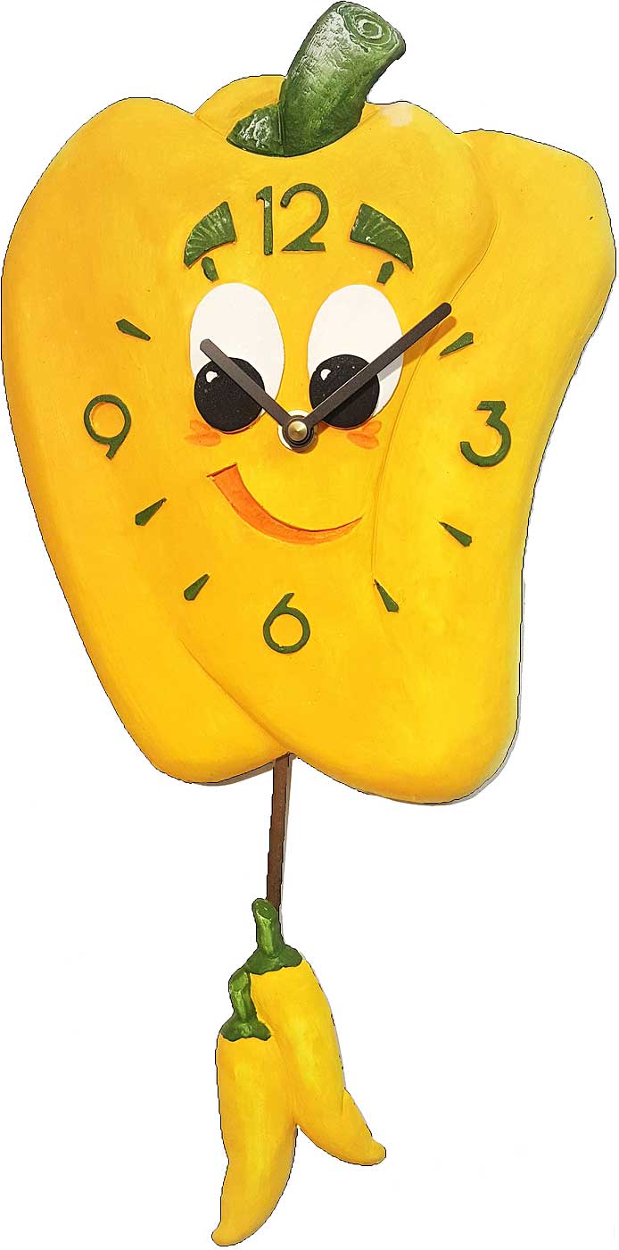 Pendelwanduhr lachende Paprika - Terrastudio Modell: 03.2205