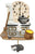 Terrastudio Wanduhr 28x23 cm Keramik • Handbemalt • Geräuschlos