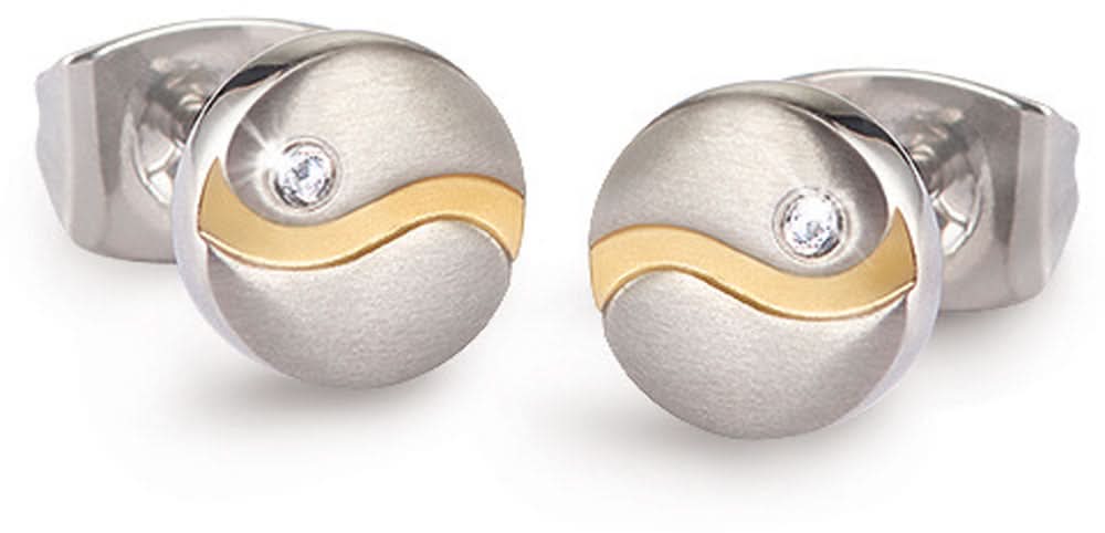 Ohrstecker aus Titan mit 2 Brillanten - Boccia Jewelry Modell: 05028-04