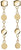 Titanium Drop Earrings with Disc Pendants - Boccia Jewelry Model: 05063-02