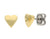 Ohrstecker aus Titan, Herz vergoldet - Boccia Jewelry Modell: 05092-02