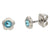 Ohrstecker aus Titan Blume blauer Swarovski Boccia Jewelry 05094-03