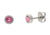 Ohrstecker aus Titan mit rosa Swarovski Stein Boccia Jewelry 05095-02