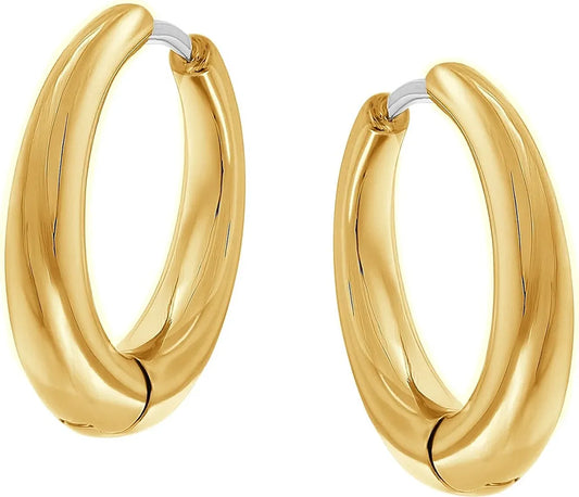 Creolen aus Titan, vergoldet - Boccia Jewelry Modell: 05100-02