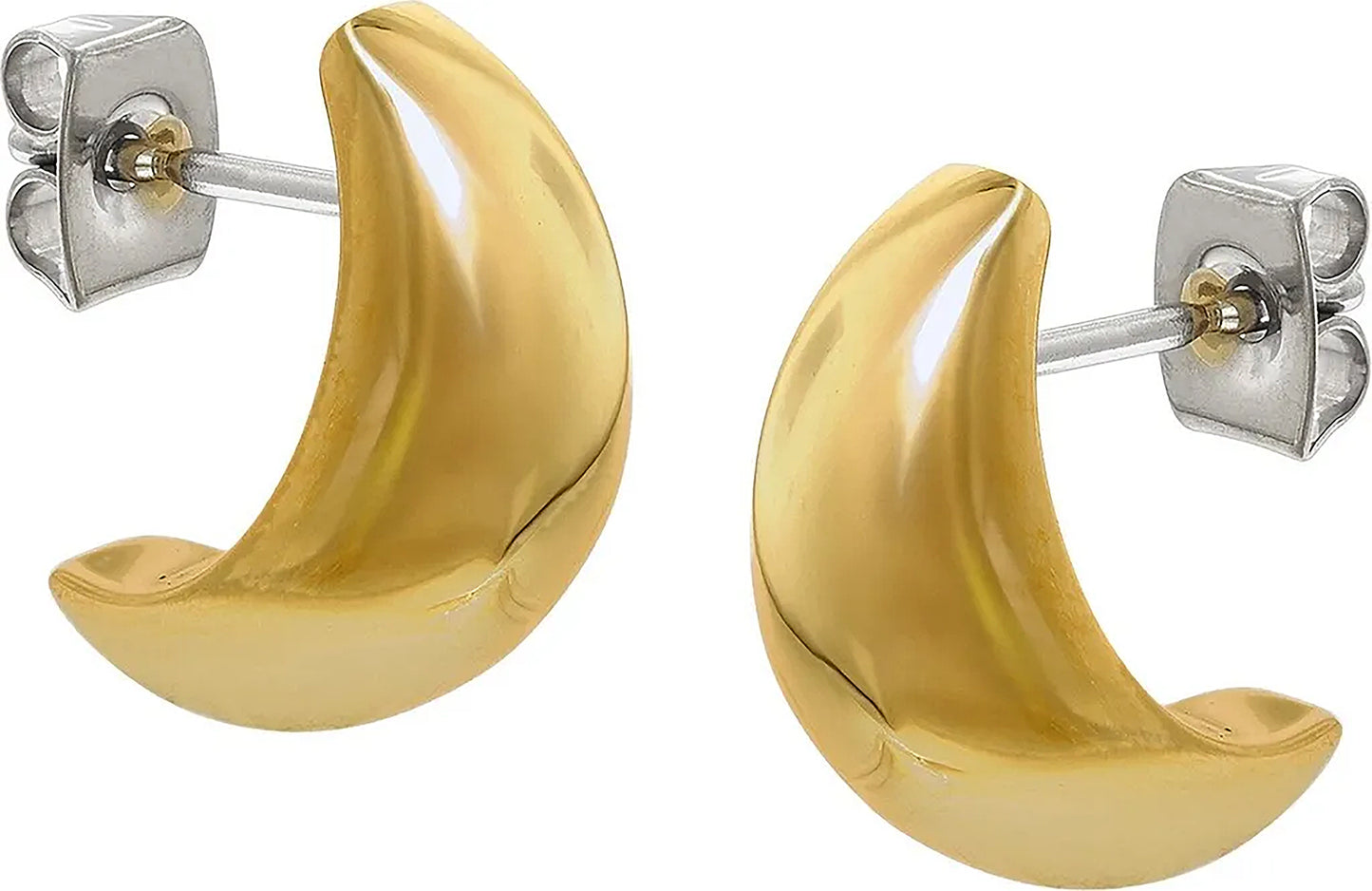 Ohrstecker aus Titan, mondförmig - Boccia Jewelry Modell: 05101-02