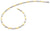 Zweifarbiges Collier mit ovalen Gliedern aus Gold- und Silberoptik, mit Karabinerverschluss