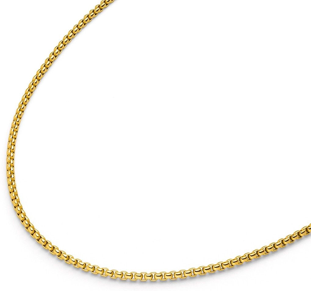 Halskette Box Chain-Style, vergoldet Boccia Modell 08084-0245