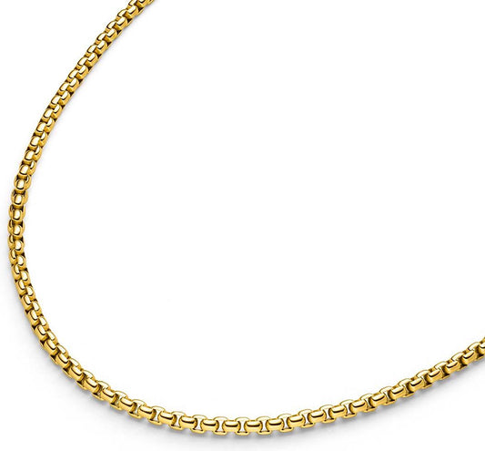 Halskette Titan Venezianerkette vergoldet Boccia Modell 080850250
