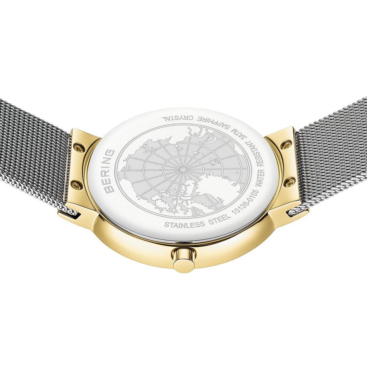 Bering Classic 10135-0105 Damenuhr • Saphirglas • Milanaise