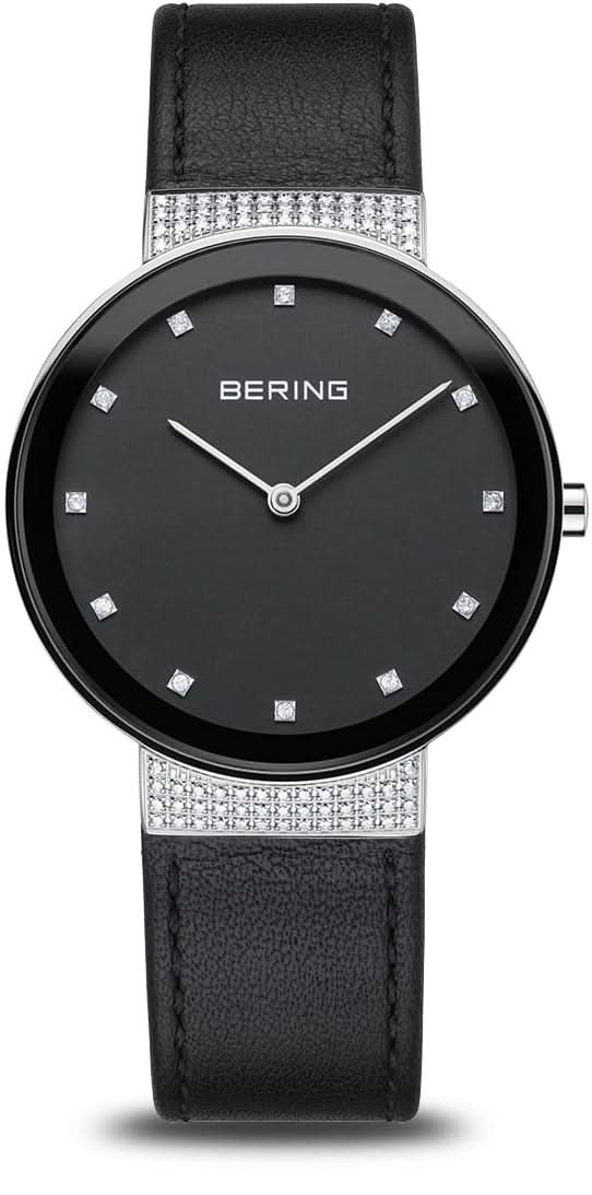 Bering Classic 10135-4025 Damenuhr • Kratzfestes Saphirglas • Feines Milanaise-Armband