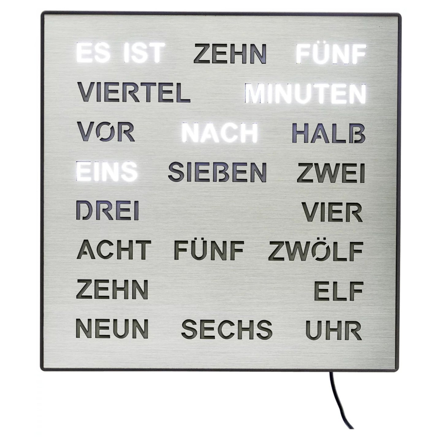 AMS Tisch- und Wanduhr 1245 - Kunststoffgehäuse