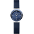 Bering Classic 10725-307 Damen Armbanduhr • Keramiklünette Blau • Milanaise-Armband